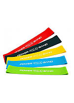 Гумка для фітнесу і спорту (стрічка-еспандер) 4FIZJO Mini Power Band 5 шт 1-20 кг 4FJ1110, фото 2