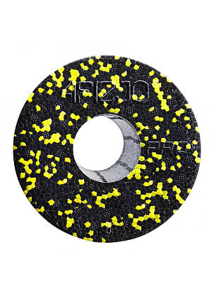 Масажний ролик (валик, роллер) гладкий 4FIZJO EPP PRO+ 33 x 14 см 4FJ0055 Black/Yellow, фото 2