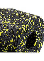 Масажний ролик (валик, роллер) гладкий 4FIZJO EPP PRO+ 33 x 14 см 4FJ0055 Black/Yellow, фото 2