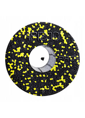 Масажний ролик (валик, роллер) гладкий 4FIZJO EPP PRO+ 45 x 14.5 см 4FJ0089 Black/Yellow, фото 2