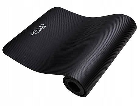 Килимок (мат) для йоги та фітнесу 4FIZJO NBR 1.5 см 4FJ0150 Black, фото 2