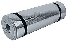 Килимок туристичний (каремат) SportVida Alu EVA 1 см SV-EZ0009 Grey, фото 3