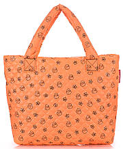 Сумка с принтом POOLPARTY pp1-ducks-orange оранжевая