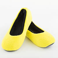 Тапочки балетки TL_yellow-black Тапочки балетки