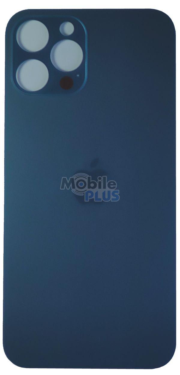 Скло задньої кришки для Apple iPhone 12 Pro Max Blue (BIG)