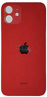 Стекло задней крышки для Apple iPhone 12 Red (BIG)