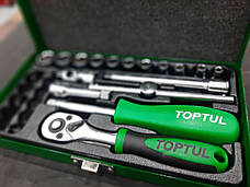 Набір інструментів для авто 1/4" 27ед. TOPTUL GCAD2701, фото 6
