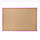 Пробкова дошка 90х60 см у рожевій дерев'яній рамі TM "ALL boards", фото 3