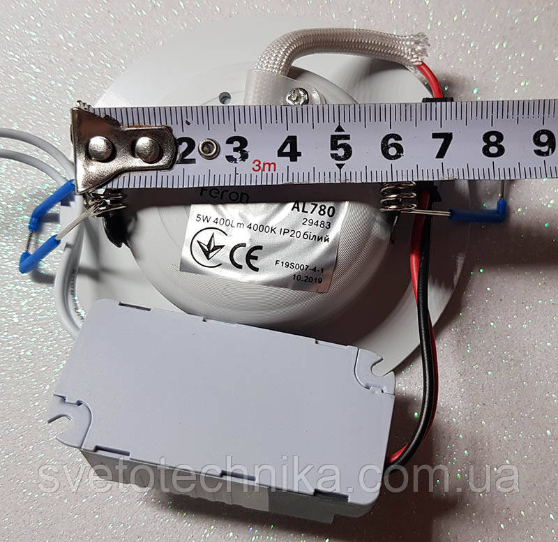 NV 5W 4000К белый точечный светодиодный светильник панель (корпус -белый) - фото 2 - id-p785063815