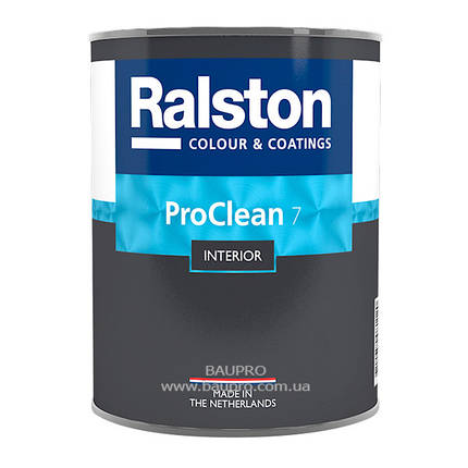 Фарба RALSTON Pro Clean 7 BW матова для стін, для внутрішніх робіт 0,95 л, фото 2