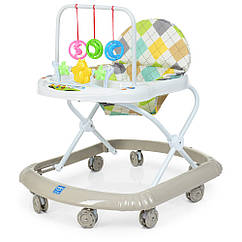 Дитячі ходунки "Bambi" M 0591-S, музика, силіконові колеса, бежевий