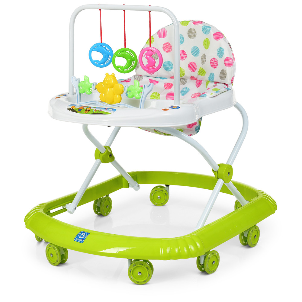 Дитячі ходунки "Bambi" M 0591-S, музика, силіконові колеса, салатовий