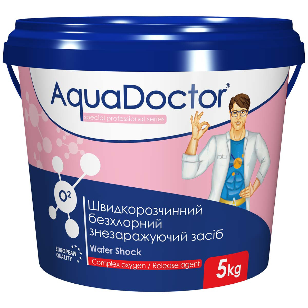 Засіб для знезараження води без хлору AquaDOCTOR Water Shock, 1 кг, 5 кг, 25 кг