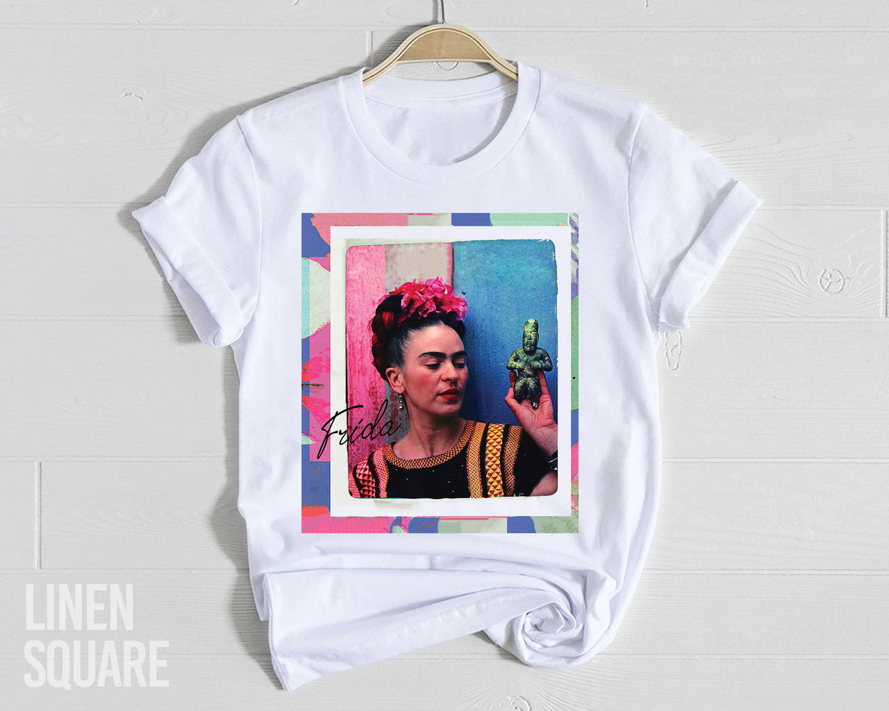 Футболка жіноча з веселим принтом Frida_Frame, фото 1