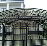 Автонавіси з полікарбонату / Арочні навіси для автомобіля під ключ, фото 7