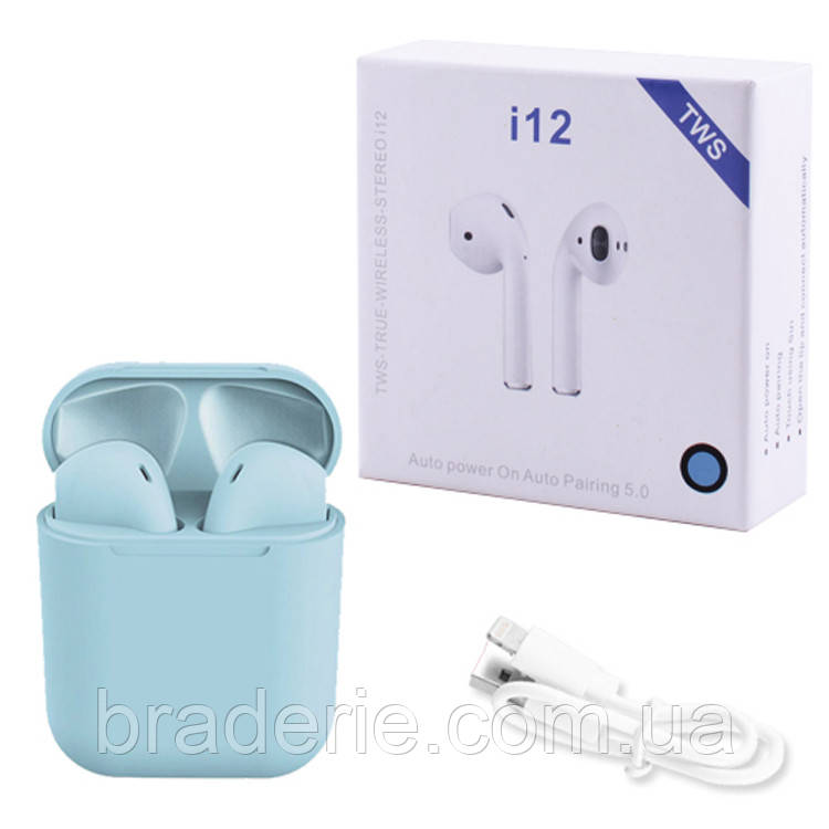 Бездротові навушник i12 5.0 з кейсом