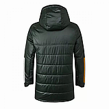 Куртка зимняя Манчестер Юнайтед 20/21 Adidas Weather Rain olive green, фото 3