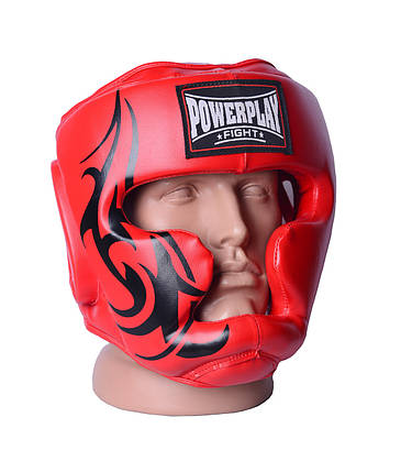 Боксерський шолом тренувальний PowerPlay 3043 XL Червоний, фото 2
