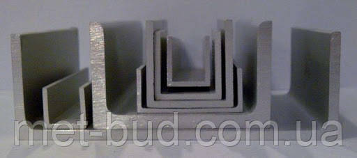 Швеллер алюминиевый (п-образный профиль) 10 х 12 х 1,0 мм (анодированный/без покрытия) - фото 1 - id-p1340741673