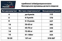 Боксерські рукавиці 10 унцій PowerPlay 3004 Чорні, фото 3