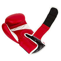 Боксерські рукавиці 10 унцій PowerPlay 3018 Червоні, фото 3