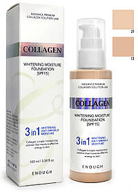 Тональний крем Enough 3in1 Collagen Whitening Moisture Foundation SPF 15, 100 мл