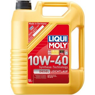 Моторна олива напівсинтетика LIQUI MOLY 10W-40 Diesel Leichtlauf 5L для дизельних двигунів