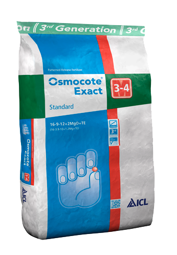 Osmocote Exact Standard 3-4м 16-9-12+2МgО+TE 25 кг