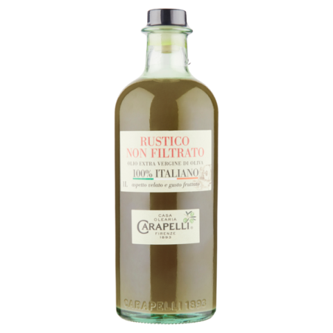 Оливкова олія нефільтроване Carapelli Rustico non filtrato 1л