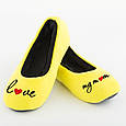 Хатні капці балетки Люблю свою маму, фото 3