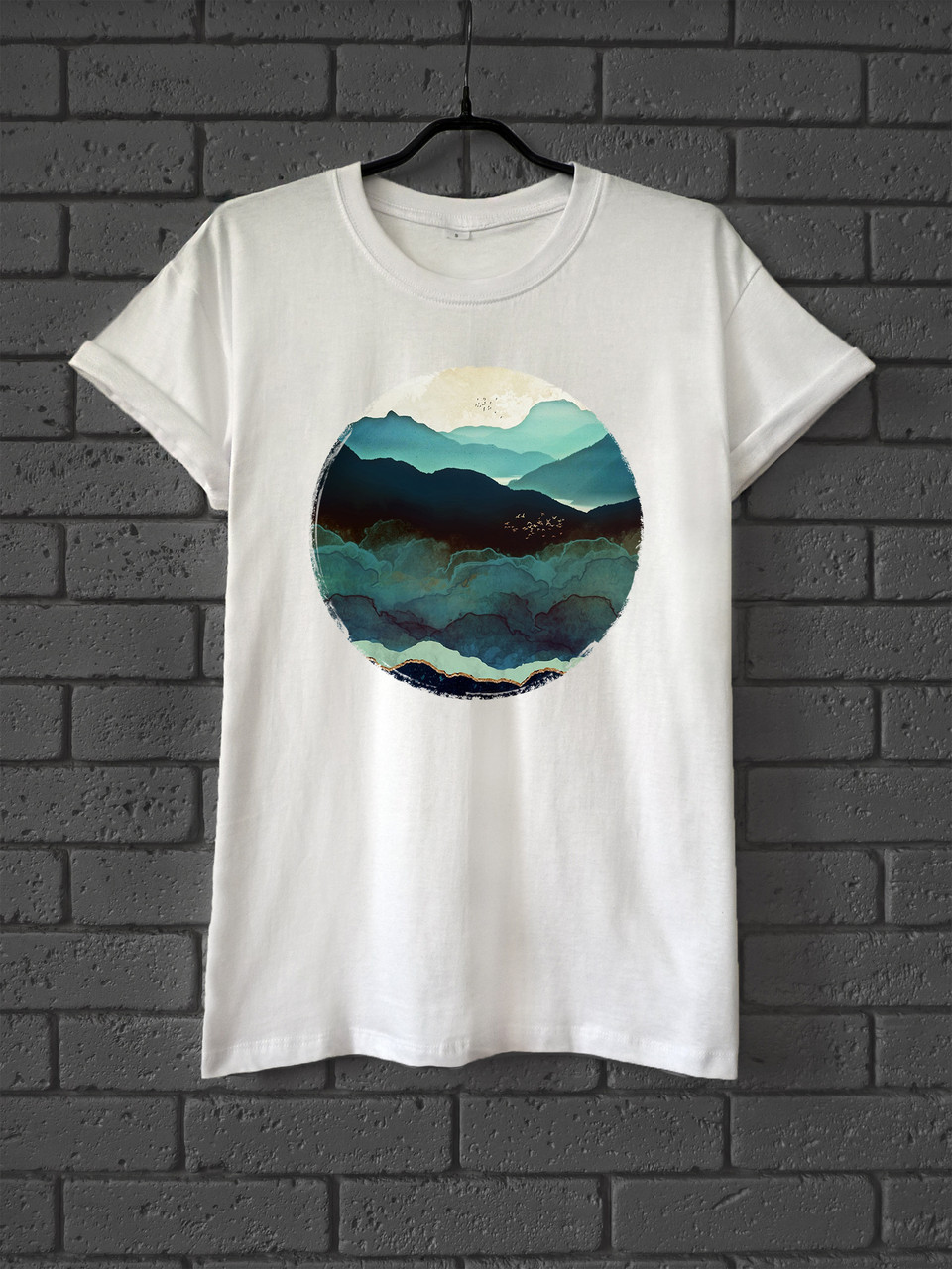 Футболка жіноча з веселим принтом Indigo_Mountains, фото 1