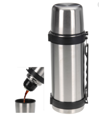 Термос Isolierflasche Edelstahl 1 Liter Klickverschluss Thermosflasche Thermoskanne экологически чистые матери