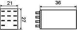 Реле електромагнітне проміжне малогабаритне МУ3 (AC 220 V) A0090010007, фото 3