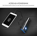 Передня вело фара GACIRON V9DP-1800 Limited Edition Blue + ПУЛЬТ + Power Bank (1800LM, 6700mAh, USB-C, IPX6), фото 6