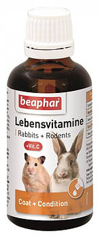 Мультивітамінна добавка для декоративних гризунів Beaphar Lebensvitamine 50 мл