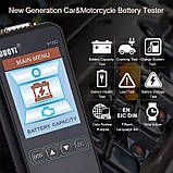 Тестер автомобільних акумуляторів DUOYI DY2015 12V Battery Tester аналізатор акб, фото 3