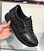 Жіночі.шкіряні кросівки чорні білі демісезонні від виробника 40 розмір (код:АНД-32-ч/бр), фото 4
