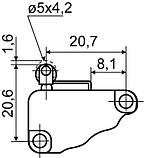 Мікровимикач АСКО-УКРЕМ V-15-51C25 A0050040019, фото 3