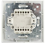 Вимикач одноклавішний прохідний ВВпсб10-1-0-Fl-W ВВпсб10-1-0-Fl-W, фото 2