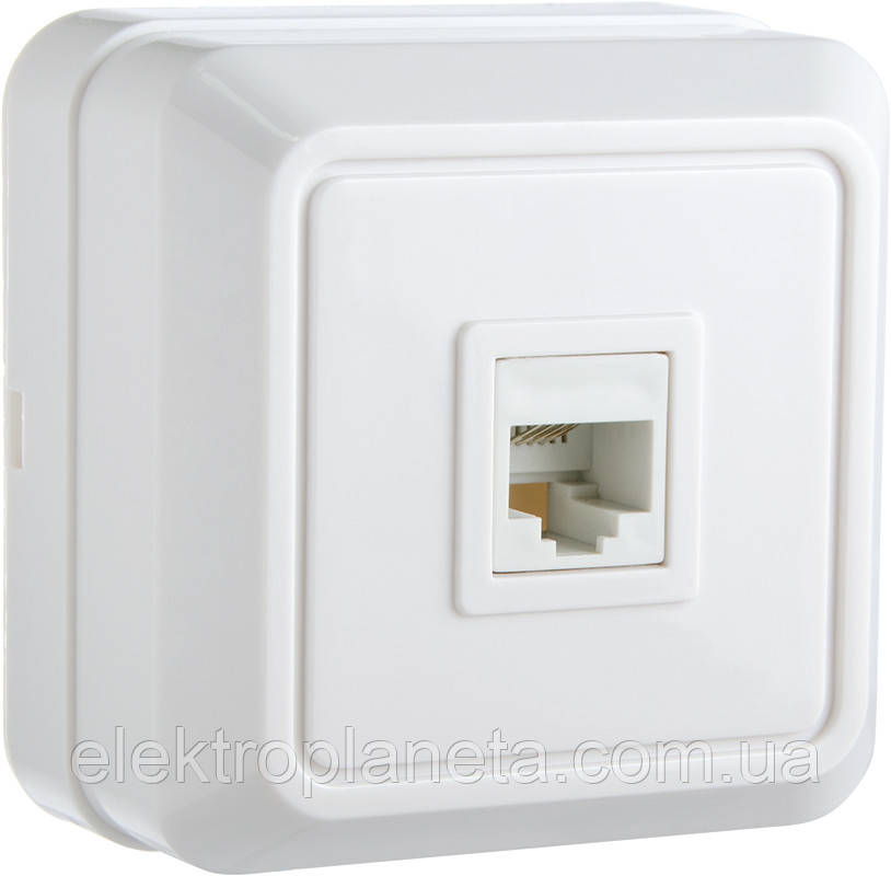 Розетка телефонна РЗtf-1-Ct-W РЗtf-1-Ct-W, фото 1