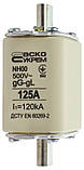 Запобіжник плавкий NH00 125A gG A0050010016, фото 3