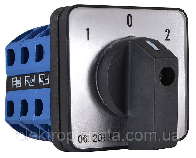 Кулачковий пакетний перемикач ПКП SBI 25A/3.833 (1-0-2 3 полюса) A0110010060, фото 1