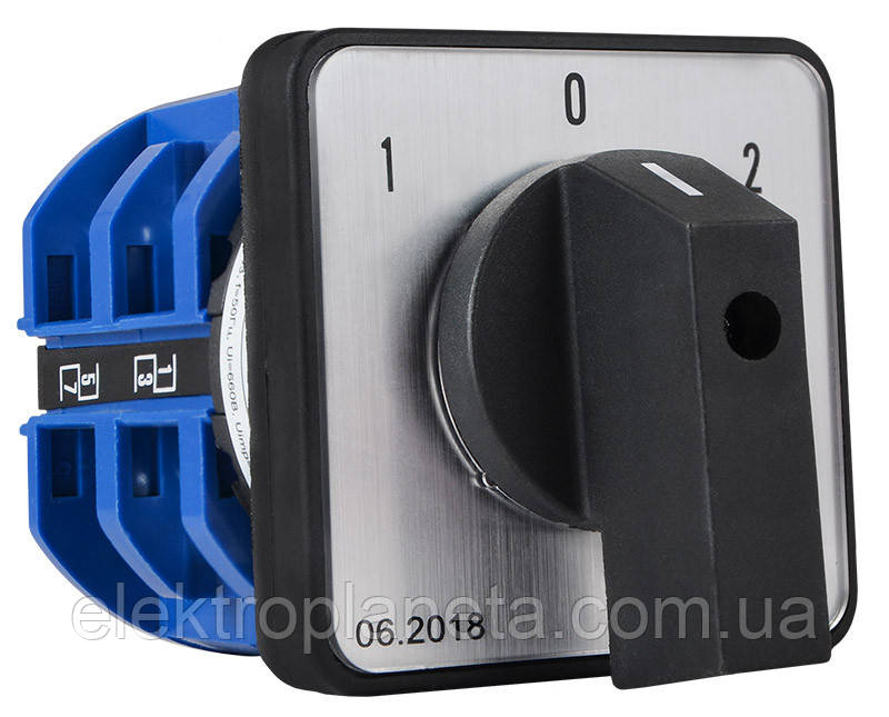 Кулачковий пакетний перемикач ПКП SBI 32A/2.832 (1-0-2 2 полюси) A0110010066, фото 1