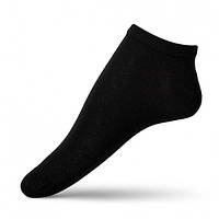Укороченные однотонные женские носки черный