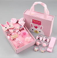 Детский подарочный набор заколок Happy Every Day Розовый 18 шт