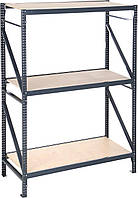 Металевий поличний стелаж серії "Атлант" із полицею ДСП 2400*1200*550*3 полиці
