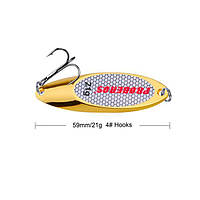 Блесна для ловлі на спіннінг Proberos на  21 грам Gold