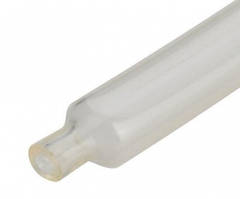 16-00-030TR. Термоусадка 1,0/0,5 мм W-1-H (2х), матова, із пригніченням горіння, прозора, 1м