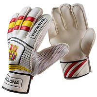 Вратарские перчатки с защитными вставками на пальцы Latex Foam FC BARCELONA GG-BR, 9