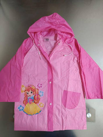Дощовик дитячий з кишенею, мультгерої З 36402, рожевий, фото 2